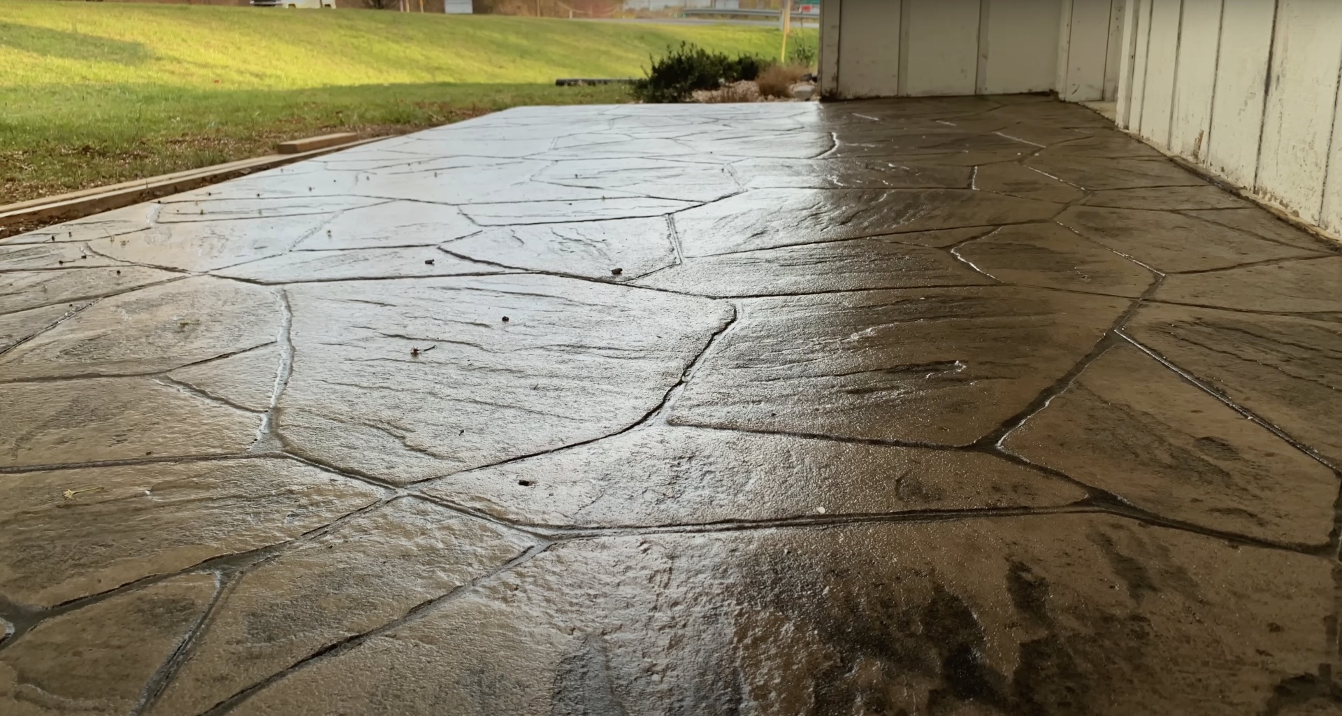 Common concrete issues that require professional contractor services Damaged concrete surface showing need for professional repair work