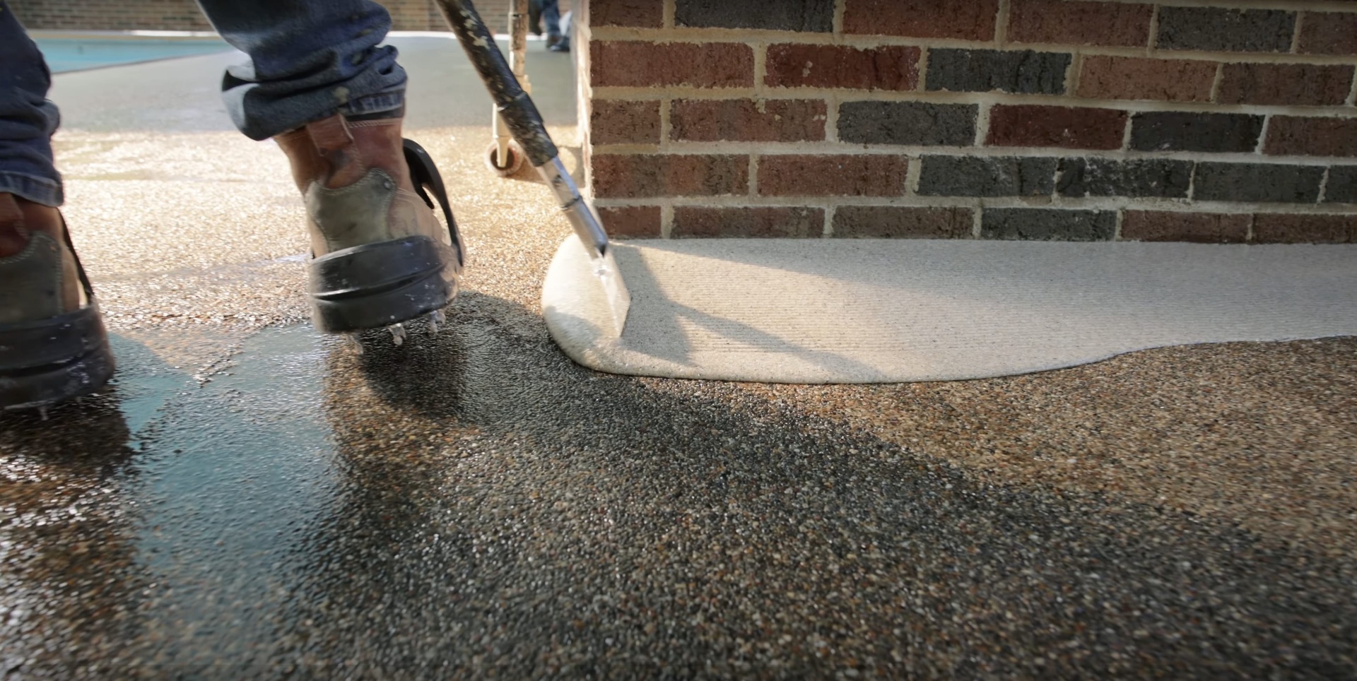Quality concrete work using professional equipment and methods Professional concrete installation with proper equipment and techniques